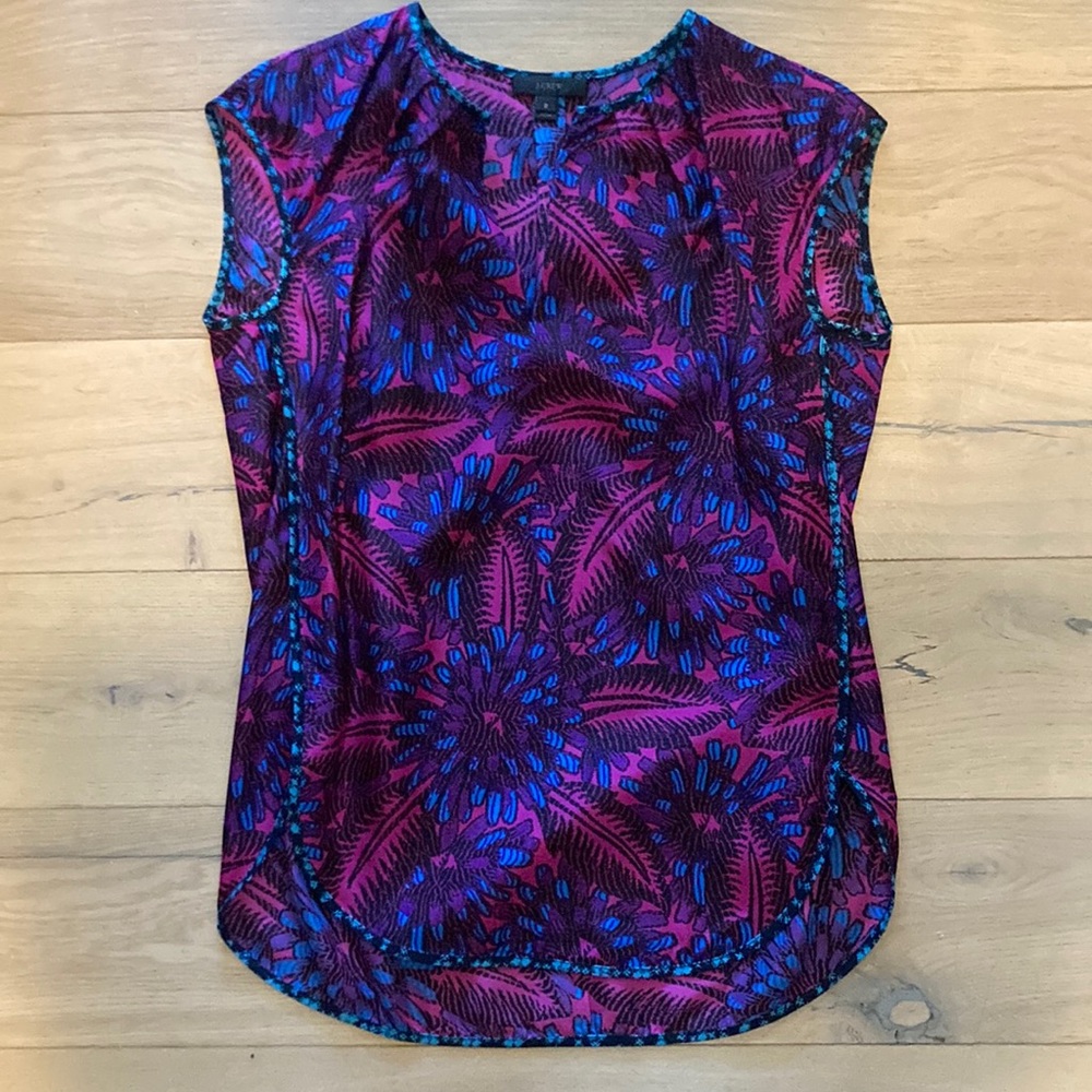 J crew silk blouse